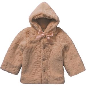 Kids Baby Meisje Jongen Kleding Fleece Dikke Winter Warm Hooded Fur Fuzzy Lange Mouw Jasje Leuke Vest Bovenkleding