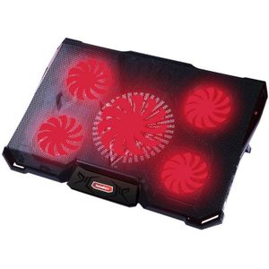 Laptop Cooler Cooling Pad Met 5 Stilte Led Licht Fans 2 Usb-poort Speed Verstelbare Notebook Houder Voor 12-15.6 Inch Laptop