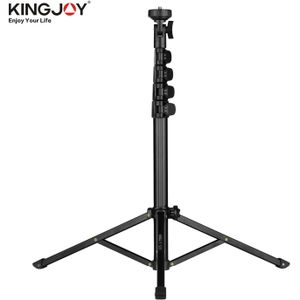 Kingjoy Multi-Functionele Video Statief Mobiele Live Video Beugel Aluminium 1/4 ""Schroef Mount Voor Camera Smartphone Video licht