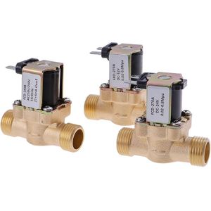 1 Pc G1/2 ''Messing Elektrische Magneetventiel Dc 12V 24V Ac 220V voor Zonneboiler