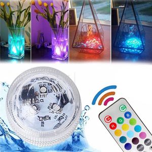 Remote Onderwater Licht IP68 Waterdichte Batterij Operated 13 Kleur Dompelpompen Led Voor Aquarium Vijver Zwemmen Zwembad Wedding Party