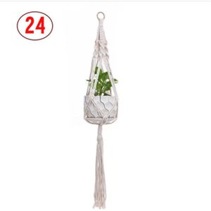 Vintage Plant Hanger Mand Liners Tuin Plant Hanger Macrame Opknoping Planter Mand Touw Bloempot Houder Decor Bloem Mand