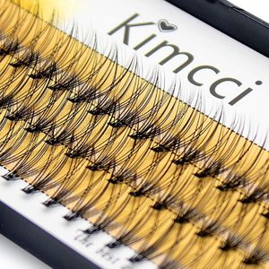 Kimcci 0.07C 20D Professionele Individuele Wimper Verlenging Natuurlijke Lange Zwarte Effect Make-Up Valse Cluster Wimpers Zacht Cilia