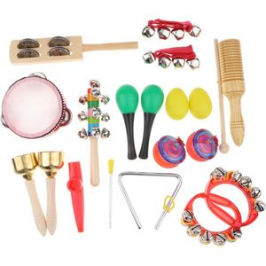 Kinderen Muziekinstrumenten-Tamboerijn Set Developmental Rammelaar Geluid Speelgoed