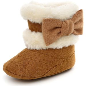 Goocheer Winter Baby Meisje Schoenen Slip-On Gemengde Kleuren Vlinder-knoop Zachte Tong Anti-slip Eerste Wandelaars peuter Infant Kid Schoenen