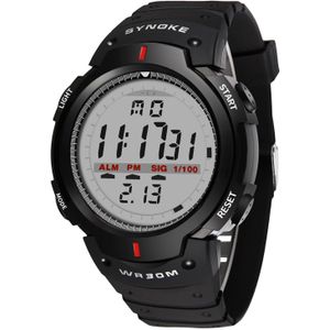 Synoke Mannen Digitale Horloge Led Display Leven Waterdichte Mannelijke Horloges Alarm Montre Homme Sport Klok Relojes Hombre