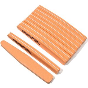 [Pak 10] 100/180 Grit Professionele Nagelvijlen 7 Stap Buffing Polijsten Vingernagel &amp; Teennagel Tool Dubbelzijdig nail File # TF31