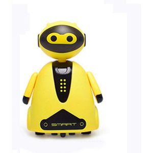 Inductieve Elektrische Robot Met Led Licht Auto-Inductie Auto Volgt Zwarte Lijn Intelligentie Ontwikkeling Track Voertuig Speelgoed