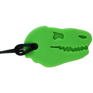 Siliconen Dino Bite Chew Ketting Coolste Dinosaurus Schedel Chewable Baby Bijtring Sieraden Zintuiglijke Speelgoed Voor Kids Kinderen