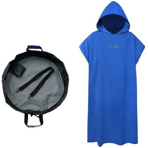 33.5 Inch Wetsuit Aankleedkussen Waterdicht Dry Bag Met Beach Surf Poncho Hooded Badjas Wetsuit Aankleedkussen