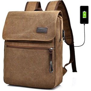 Mannen Canvas Rugzakken USB Opladen Tassen Grote Capaciteit Mannen Reizen Rugzakken Preppy Stijl mannen Schooltassen Zachte Mannelijke Rugzakken