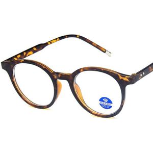 Anti Blauw Licht Ronde Mannen Bril Frame Vrouwen Retro Metalen Rice Nail Luipaard Optics Brillen Frames Brillen