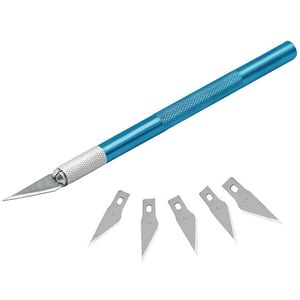 7 Kleuren Metalen Scalpel Mes 11 # Blades Antislip Cutter Graveren Craft Messen Voor Laptop Diy Reparatie Hand gereedschap Knifee Messen
