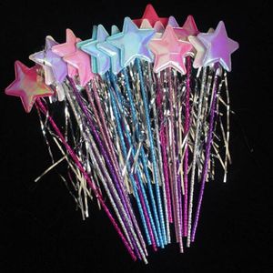 10 Stks/partij Kleurrijke Ster Toverstaf Angel Fairy Wands Sticks Kostuum Props Partij Gunst Home Decor Verjaardag