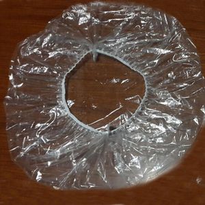 100 Stuks Wegwerp Bad Caps Elastische Transparante Plastic Voor Spa Kapsalon Thuis Hotel Vrouwen Douche Clear Eenmalige