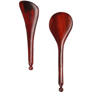 2Pcs Household Face Scrapers Wooden Scraping Massagers Smooth Wooden Scrapers