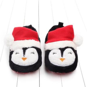 Kerst Patroon Cartoon Baby Schoenen Leuke Pasgeboren Jongens Meisjes Babyschoenen Flats Soft Sole Antislip Schoenen Schoeisel Peuter laarzen