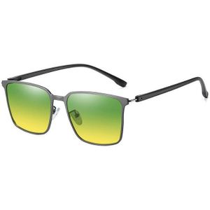 Anti-Glare Geel Bril Mannen Vrouwen Gepolariseerde Nachtzicht Zonnebril Klinknagel Versieren Classic Rijden Bril Oculos
