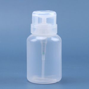 200Ml Plastic Hervulbare Fles Nagellak Remover Alcohol Make-Up Remover Druk Pompen Split Fles Nail Art Uv Gel Cleaner