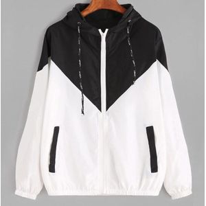 Vrouwen Hooded Hoodies Vrouwelijke Rits Zakken Casual Lange Mouwen Hoodies Herfst Lady Patchwork Sport Hoodies Femme