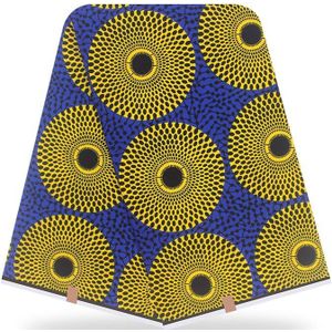 Afrikaanse Zijde Wax Stof Digital Printing Satijn Wax Stof Voor Jurk Afrikaanse Wax Zijde Stof Set Voor Party jurk 6 Yards