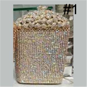 Clutch Party Purse Dames Bruiloft Bruids Diamant Kralen Handtas Dames Casual Chain Crossbody Tas Schoudertassen Voor Party