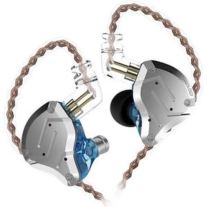ZS10 Pro In Ear Headset Metall 4BA + 1DD Hybrid 10 Eenheden Hifi Bass Oordopjes Monitor Hoofdtelefoon Sport Noise Cancelling 2PIN