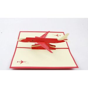 Vliegtuig pop up card/3D airpcraft kirigami card/handgemaakte wenskaarten voor mannen