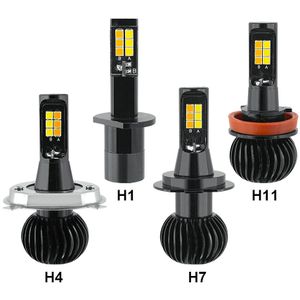 Anblub H1 H7 H11 H4 Led Mini Dual Kleur Auto Koplamp 3000K 6000K Auto Koplamp Fog licht DC12V