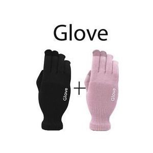 2 pairs Unisex Handschoenen Kleurrijke Mobiele Telefoon Aangeraakt Handschoenen Mannen Vrouwen Winter Wanten Zwart Warm Smartphone Rijden Handschoen