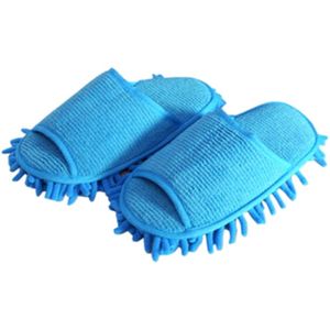 Microvezel Mop Slipper Huis Vloer Voet Schoenen Lui Polijsten Cleaning Dust Tool MDD88