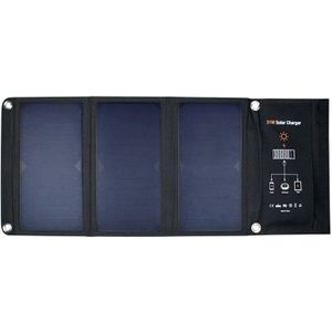 21W Portable Solar Charger Zonnepaneel Zonne Opvouwbare Tas Mobiele Telefoon Emergency Dual Usb Outdoor Camping Wandelen Camping Solar ch