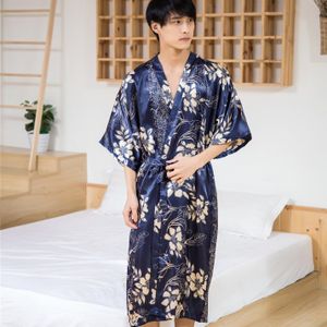 Japanse Traditionele Kleding Voor Paar Vrouwen Mannen Aziatische Gouden Gedrukt Kimono Vest Mode Nachtkleding Pyjama Yukata Gewaad