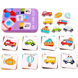 Baby 24 Pcs Card Jigsaw Cognitie Puzzel Vorm Matching Puzzel Cognitieve Leren Vroege Onderwijs Kaart Leren Speelgoed In Een Doos