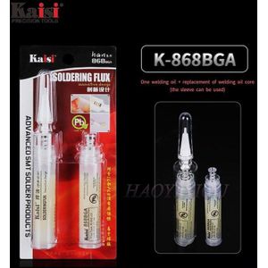 De Kaisi K-868 Originele Loodvrije Milieubescherming Halogeenvrije Geen Schone Bga Lassen Olie Set zonder Duwstang