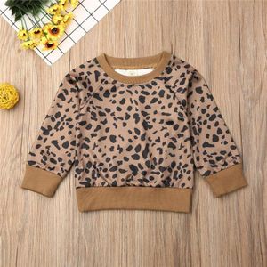 Baby Meisjes Luipaard Top Baby Kid Lange Mouw Blouse Peuter Kinderen Trui Top Sweatshirt Meisjes Herfst Kleding 0-2T