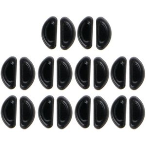10 Pairs Adhesive Eye Glazen Neus Pads D Vorm Stok Op Anti-Slip Zachte Siliconen Lijm Neus Pads Bril neus Pad Kit