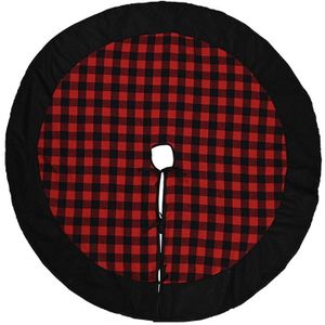 Rode En Zwarte Plaid Check Kerstboom Rok 48 Inch, Land Xmas Boom Decoraties Boom Rokken Ornamenten