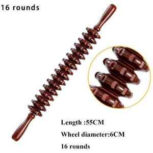 Yoga meridiaan bar hoge dichtheid scheuren rondes van grof Hele body massage roller bonsde zijn taille terug massage nek been hout