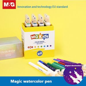 Dual Tip Magic Brush Art Marker Pen 12 Kleuren Kids Graffiti Aquarel Pen FineLiner Tekening Schilderen Schoolbenodigdheden ZCP24009
