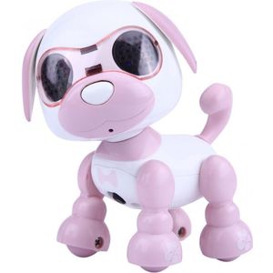 Elektrische Puppy Robot Touch Gevoel Geluidsopname LED Ogen Interactieve Kids Honden Speelgoed voor Jongens Meisjes Intelligente Robot Aanwezig