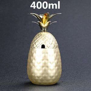 400Ml/550Ml/900Ml Ananas Mok Moskou Muilezel Koper Mokken Metalen Mok Cup Roestvrij Staal Bier wijn Koffie Cup