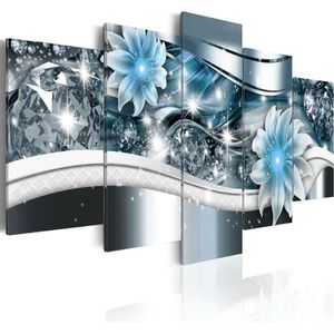 5 Panelen 5D Diy Volledige Vierkante Diamanten Schilderij ""Abstract Bloemen"" Multi-Picture Combinatie 3D Borduurwerk Kit Home decor Style1