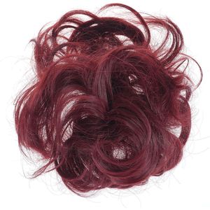 te Dragen Stijlvolle Haar Scrunchies Natuurlijk Rommelig Krullend Bun Hair Extension