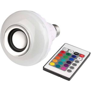 E27 RGB Muziek Lamp Bluetooth 4.0 Afstandsbediening ABS Lamp Kleurrijke Muziek Lamp Stage Licht Family Entertainment Draadloze Led Lamp