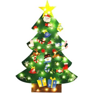 Kerst Kind Diy Lichtgevende Voelde Kerstboom Diy Muur Kerstboom (Groen)