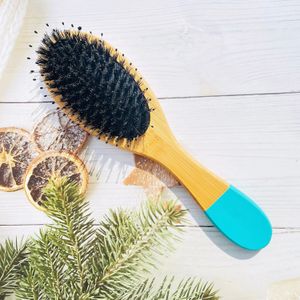 Drewti Bamboe Haarborstel Varkenshaar Borstel Droge Massage Borstel Haar En Hoofdhuid Behandelingen Professionele Kapper Accessoires