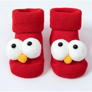 Winter Cartoon Grote Ogen Baby Sokken Vloer Antislip Peuter Baby Voet Sokken