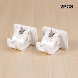 2/4/6Pcs Nail-Gratis Verstelbare Staaf Beugel Houders Zelfklevende Muur Beugels Voor Thuis badkamer