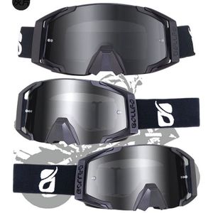 Motocross Goggles Skiën Anti-Fog UV400 Mannen Vrouwen Ski Bril Brillen Geval Off-Road Helm Spiegel Sport Motorfiets bril